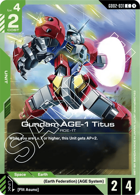 GD02-031: Gundam AGE-1 Titus (Common)