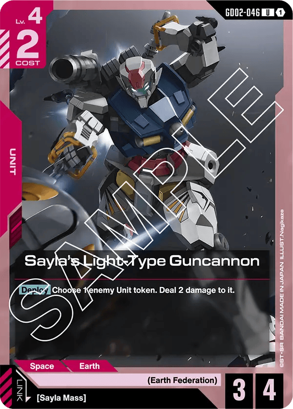 GD02-046: Sayla's Loght-Type Guncannnon (Uncommon)