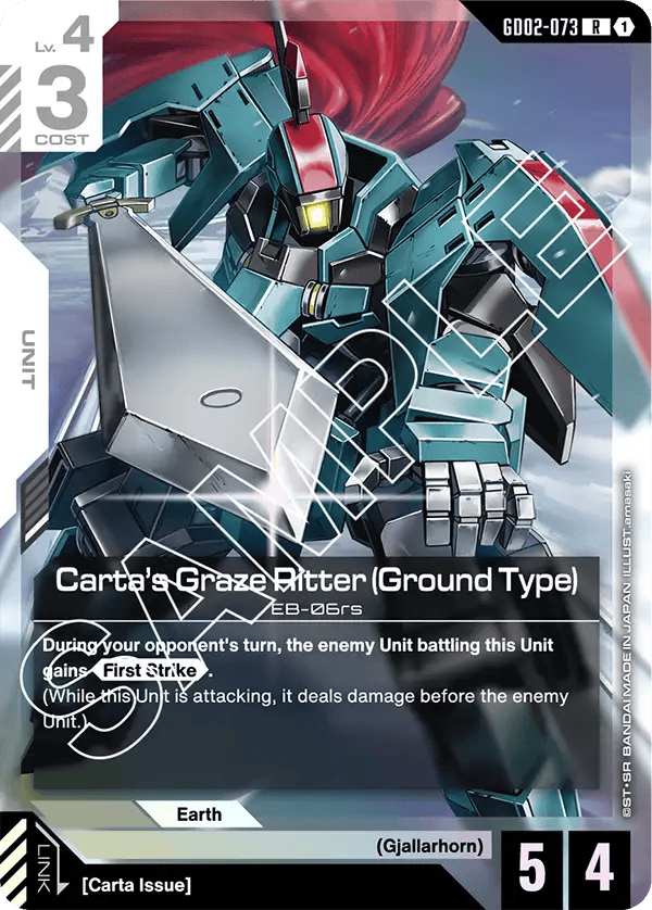 GD02-073: Carta's Graze Ritter (Ground Type) (Rare)