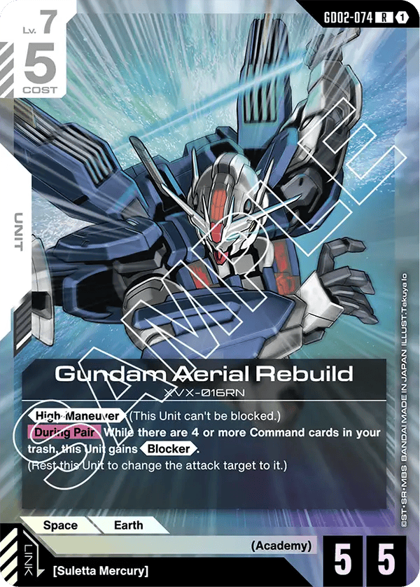 GD02-074: Gundam Aerial Rebuild (Rare)