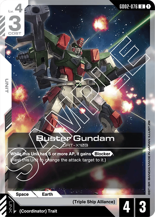 GD02-076: Buster Gundam (Uncommon)