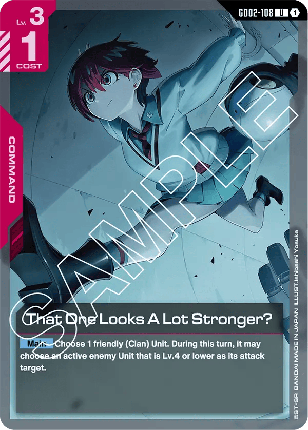 GD02-108: That One Look A Lot Stronger? (Uncommon)