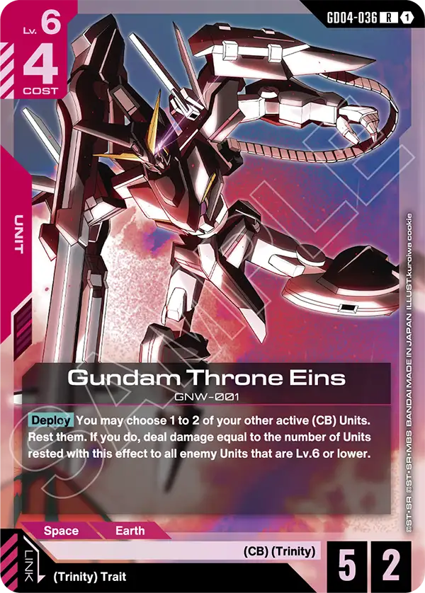 GD04-036: Gundam Throne Eins (Rare)