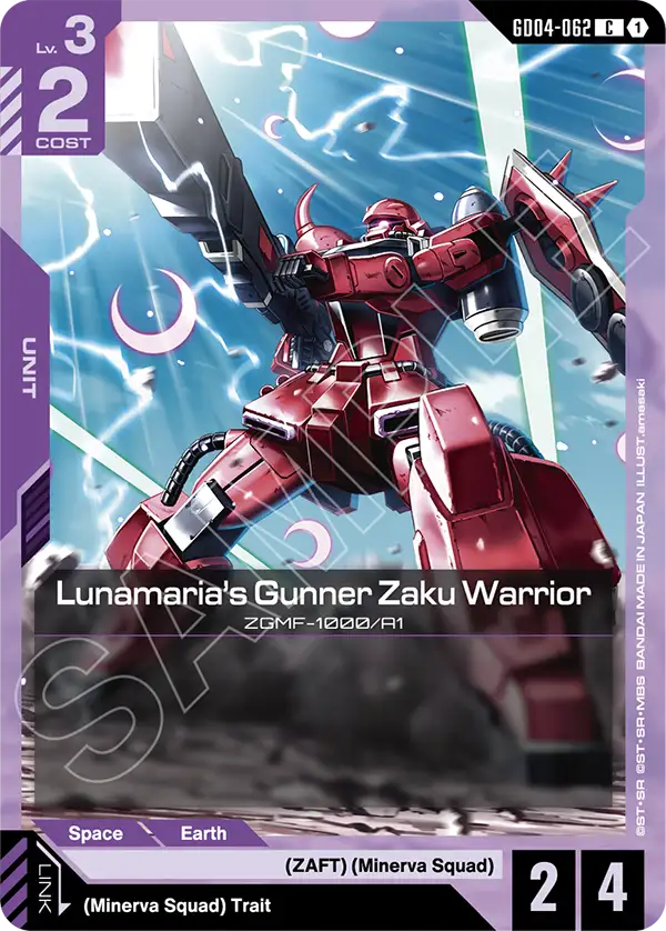 GD04-062: Lunamaria's Gunner Zaku Warrior (Common)
