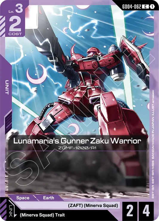 GD04-062: Lunamaria's Gunner Zaku Warrior (Common)