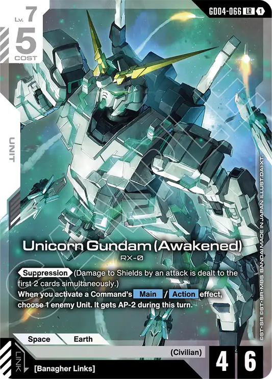 GD04-066: Unicorn Gundam (Awakened) (Legendary Rare)