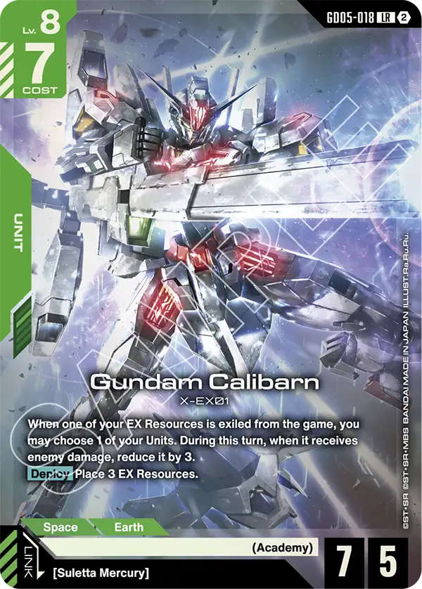 GD05-018: Gundam Calibarn (Legendary Rare)