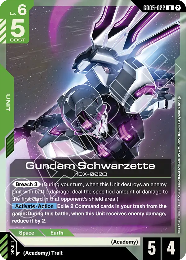GD05-022: Gundam Schwarzette (Rare)