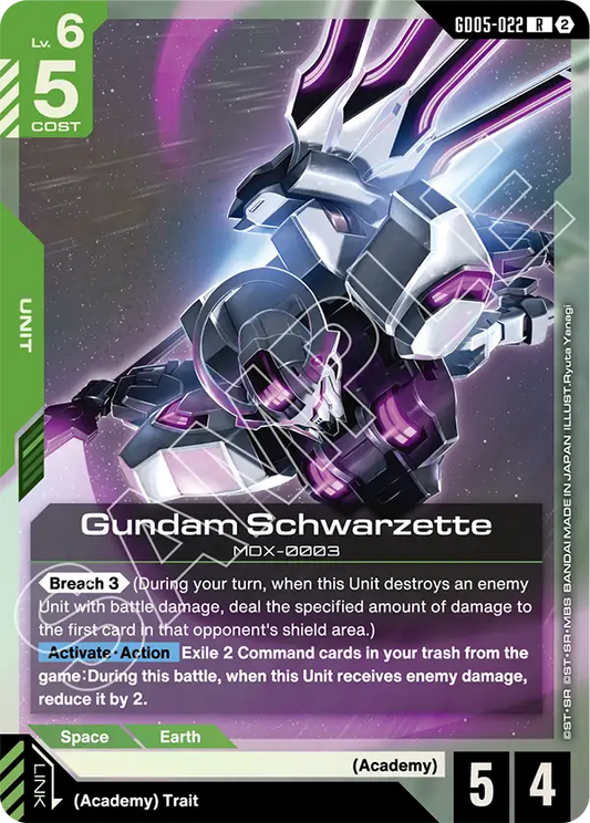 GD05-022: Gundam Schwarzette (Rare)