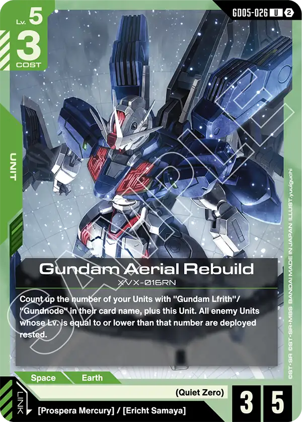 GD05-026: Gundam Aerial Rebuild (Uncommon)