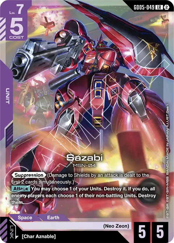 GD05-049: Sazabi (Legendary Rare)
