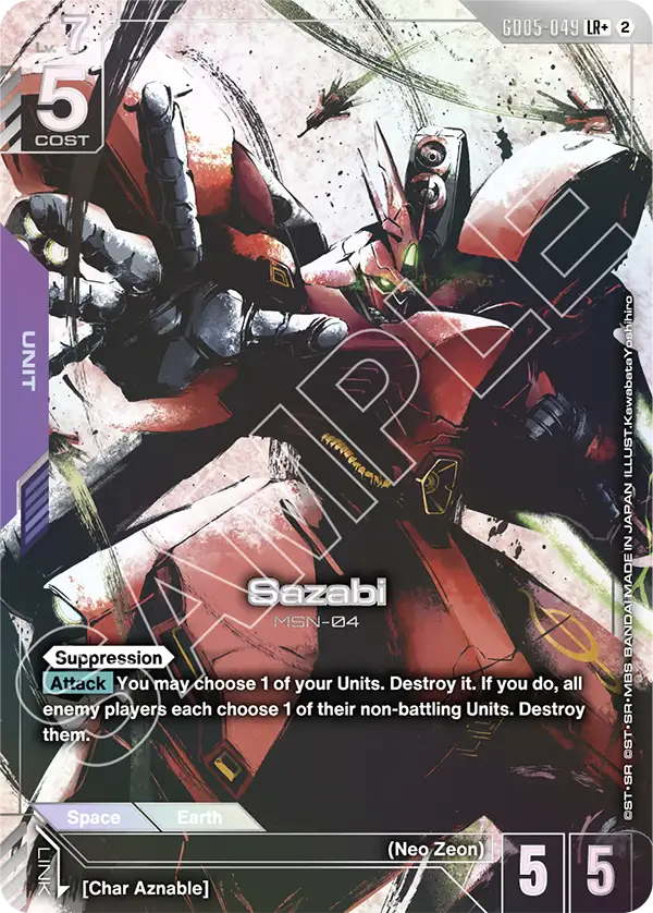 GD05-049: Sazabi (Alternative Art)