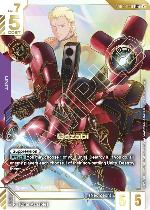 GD05-049: Sazabi (Rare Pull)