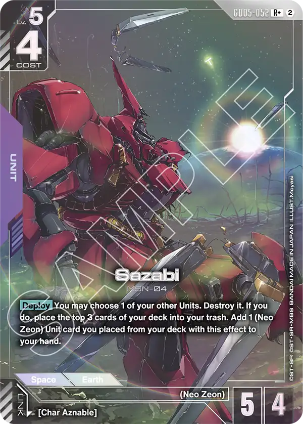 GD05-052: Sazabi (Alternative Art)