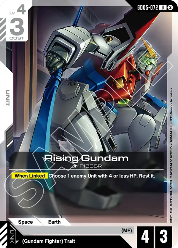 GD05-072: Rising Gundam (Uncommon)