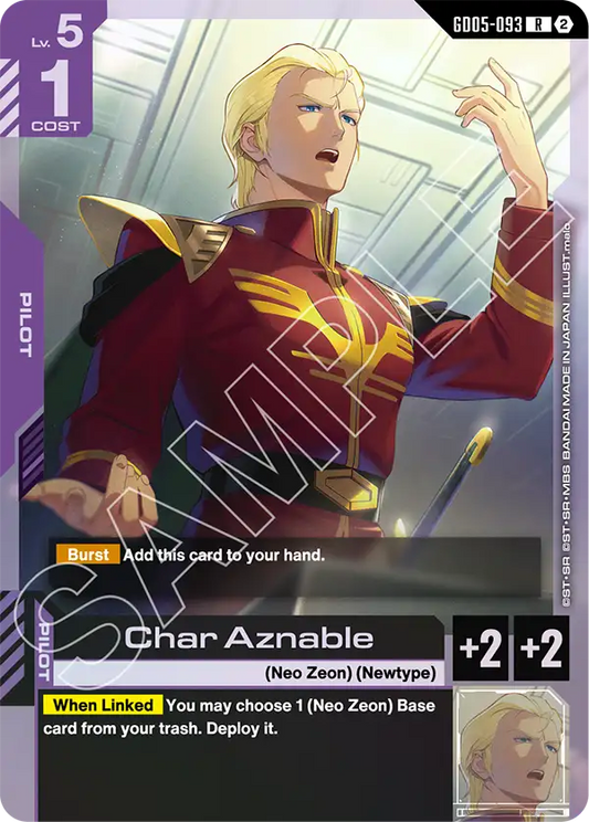 GD05-093: Char Aznable (Rare)