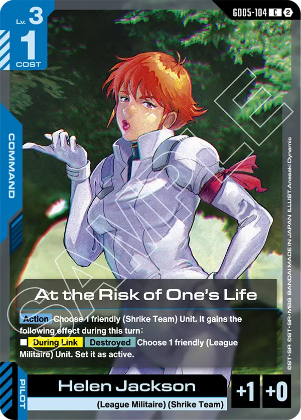 GD05-104: At the Risk of One's Life (Common)