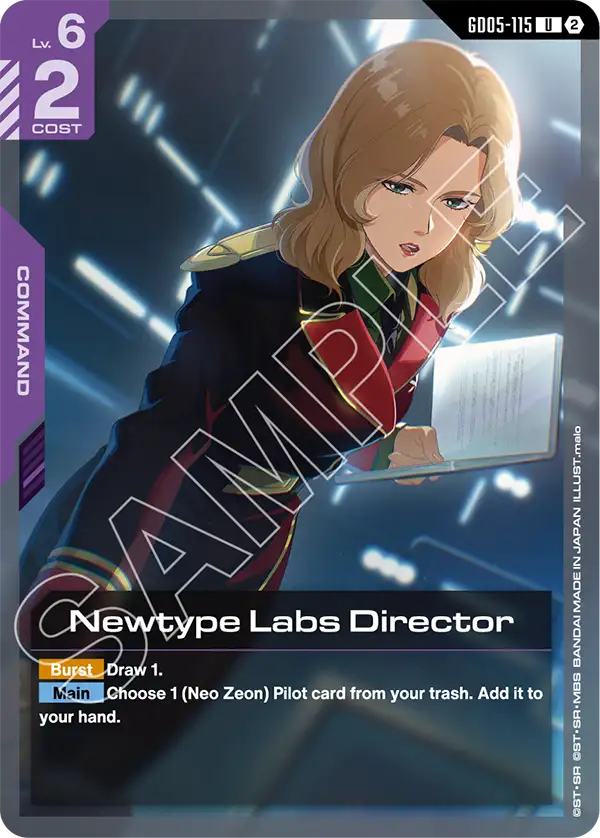 GD05-115: Newtype Labs Director (Uncommon)