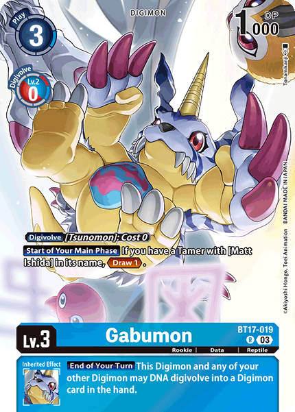 Gabumon (BT17-019) PB19 Alternative Art