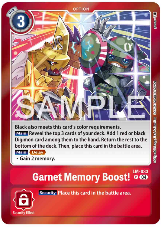 Garnet Memory Boost! (LM-033) Special Limited Set