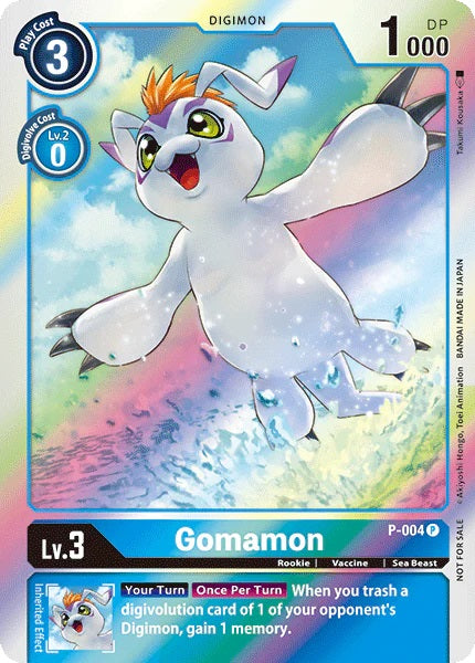 Gomamon (P-004) Rainbow Foil