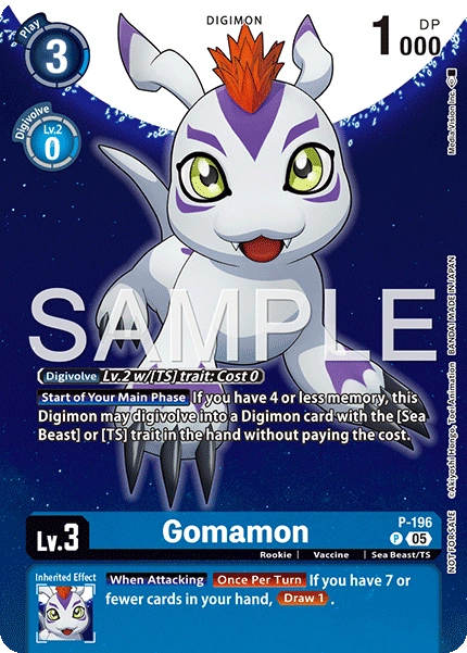Gomamon (P-196) Time Stranger Promo