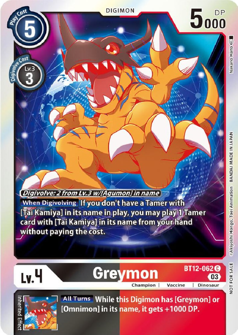 Greymon (BT12-062) Official Tournament Pack Vol. 11