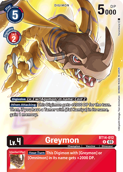 Greymon (BT14-012) PB19 Alternative Art