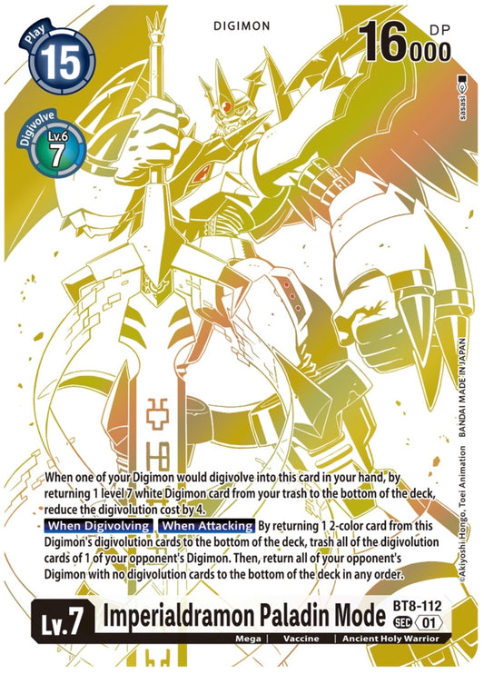 Imperialdramon Paladin Mode Ghost Rare