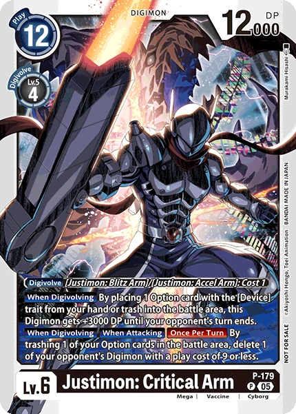 Justimon: Critical Arm (P-179) (Store Tournament 2025 Vol. 2 Participation Pack)