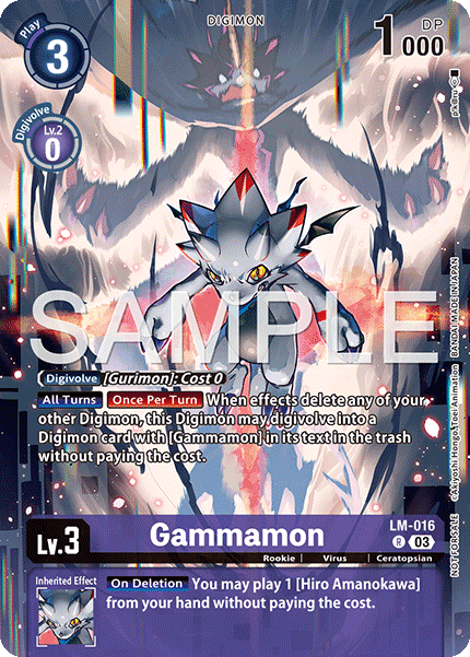 Gammamon (LM-016) Legend Pack 2025 Box Topper