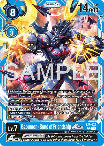 Gabumon - Bond of Friendship ACE (LM-022) Digimon Generation [AD01]