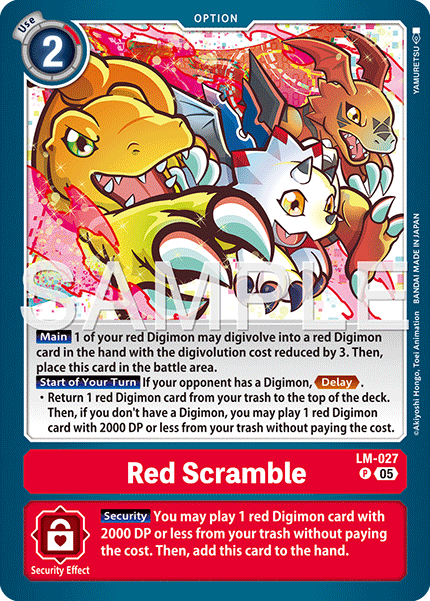 Red Scramble (LM-027) Digimon Generation [AD01]