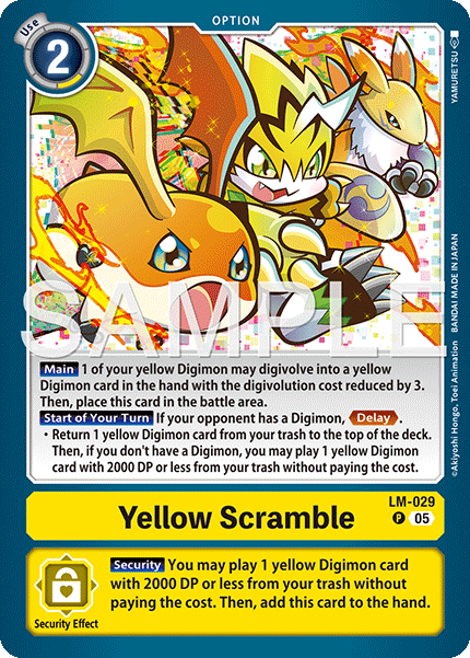 Yellow Scramble (LM-029) Reprint Promo