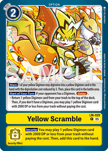 Yellow Scramble (LM-029) Digimon Generation [AD01]