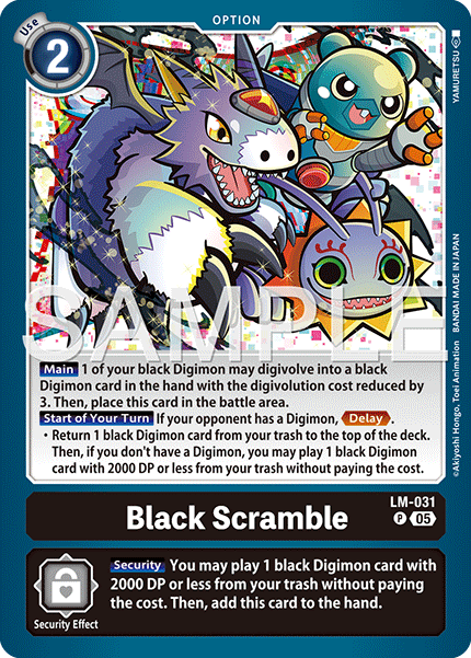 Black Scramble (LM-031) Digimon Generation [AD01]