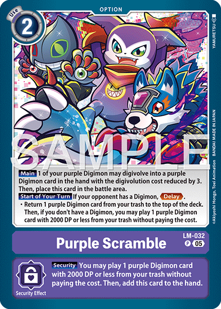 Purple Scramble (LM-032) Digimon Generation [AD01]