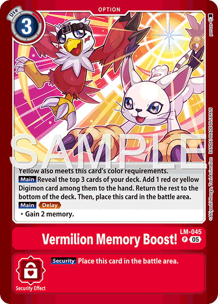 Vermilion Memory Boost! (LM-045) Promo
