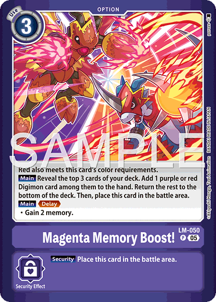 Magenta Memory Boost! (LM-050) Promo
