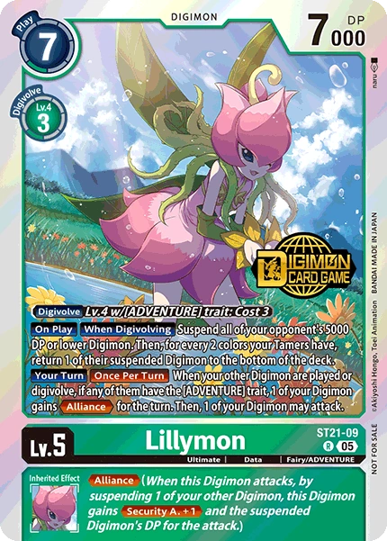 Lillymon (ST21-09) Rare (Welcome Tamers Pack)