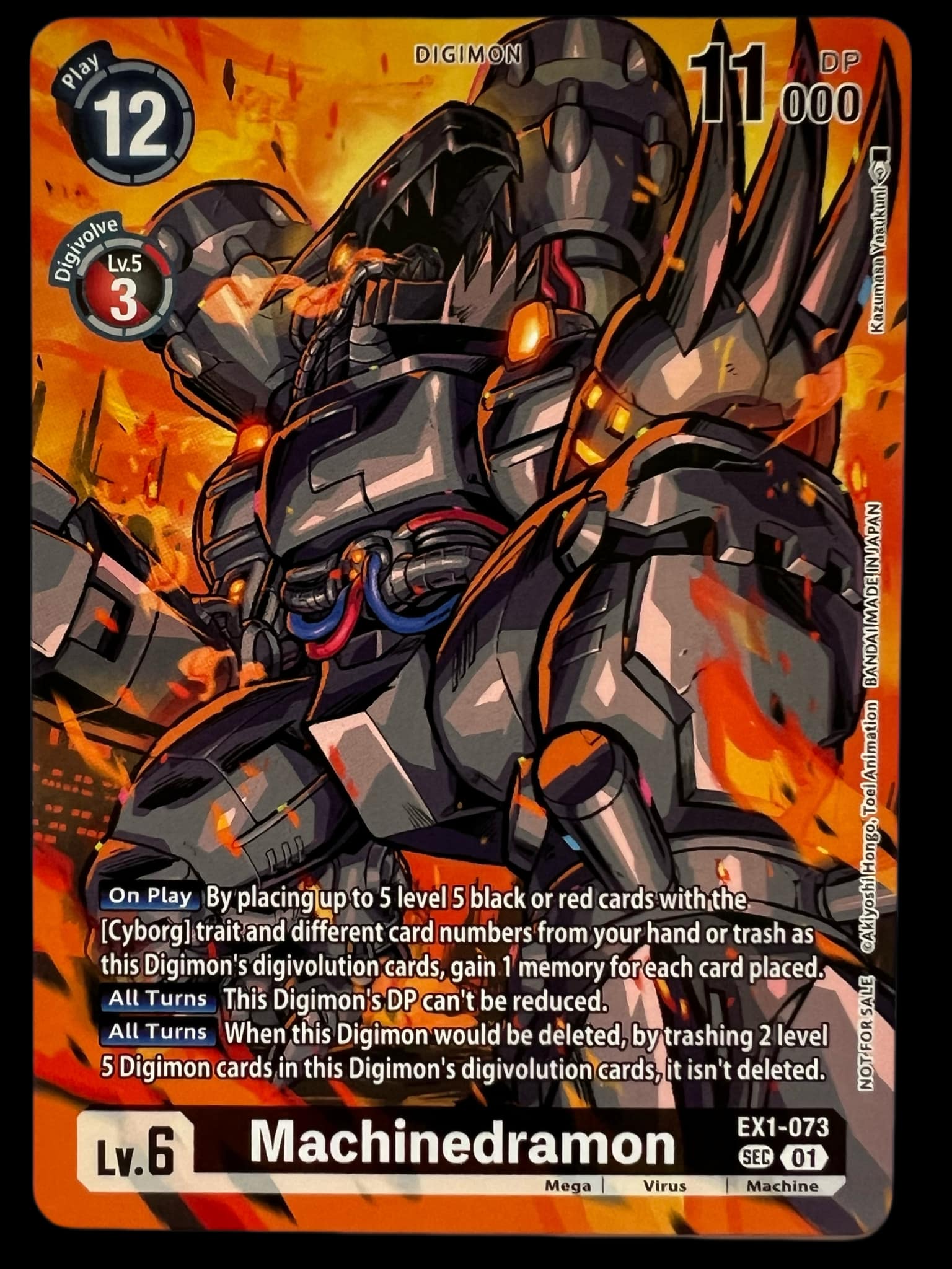 [Participant Release Event 2.0] Non Foil Machinedramon (EX1-073) Secret Rare