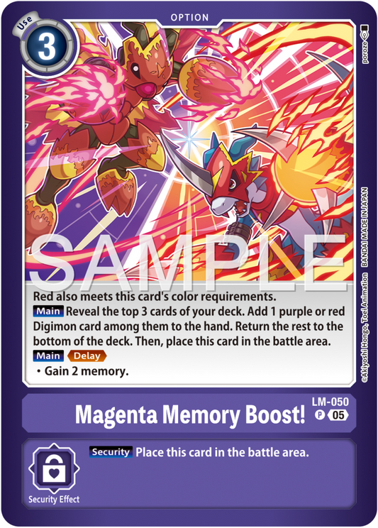 (Pre-order 31/10/2025) Magenta Memory Boost! (LM-050) Promo