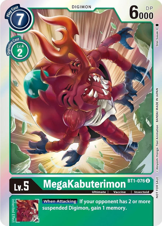 Megakabuterimon (BT1-076) Official Tournament Pack Vol. 6