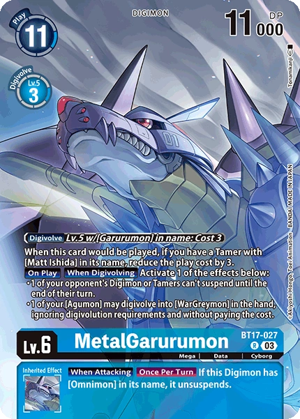 MetalGarurumon (BT17-027) PB19 Alternative Art