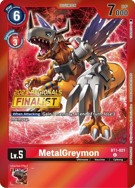 MetalGreymon (BT1-021) (2023 Regional Finalist)