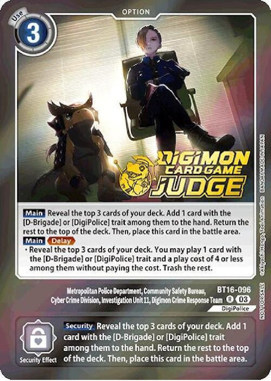 Metropolitan Police Department Community Safety Bureau Cyber Crime Division Investigation Unit1 Digimon Crime Response Team (BT16-096) (Judge Pack 6)
