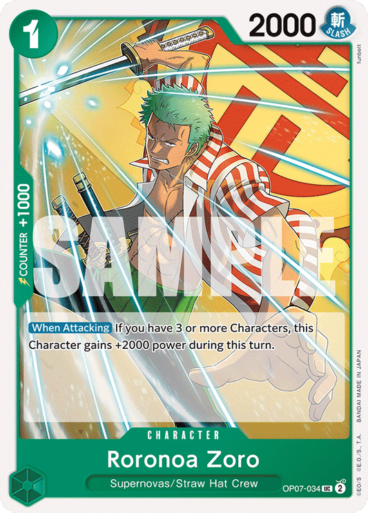 Roronoa Zoro (OP07-034) Uncommon