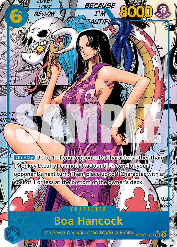 Boa Hancock (Manga Rare) (OP07-051) Manga Rare