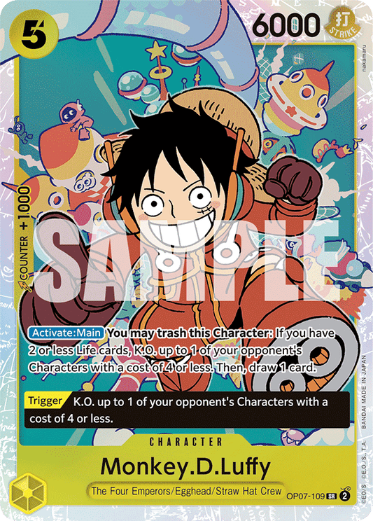 Monkey.D.Luffy (OP07-109) Super Rare