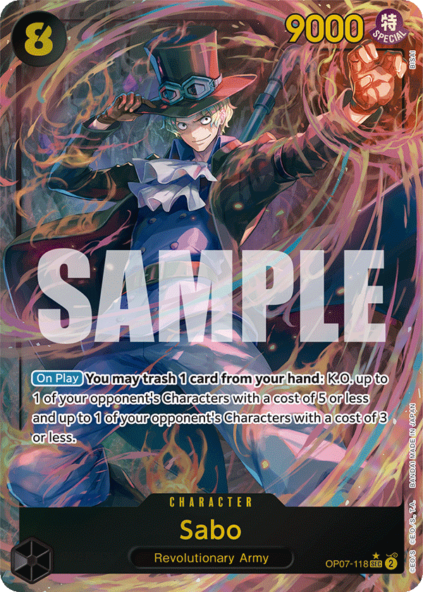 Sabo (OP07-118) Alternate Art